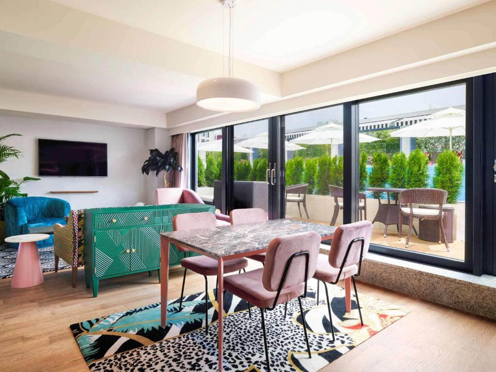 蒙德裏安首爾梨泰院酒店休息區