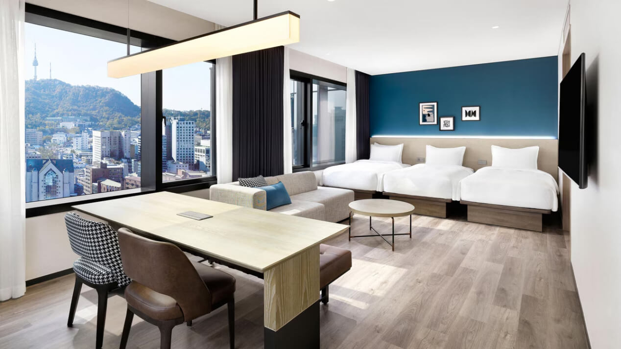 首爾明洞朝昕福朋喜來登酒店客房